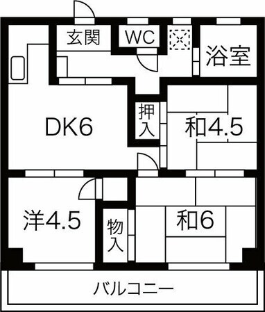 グリーンハイツの物件間取画像